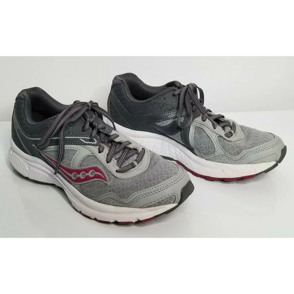 SAUCONY Womens Grid Cohesion Gray Pink 7.5‎ Running Athletic Shoes S15352-12